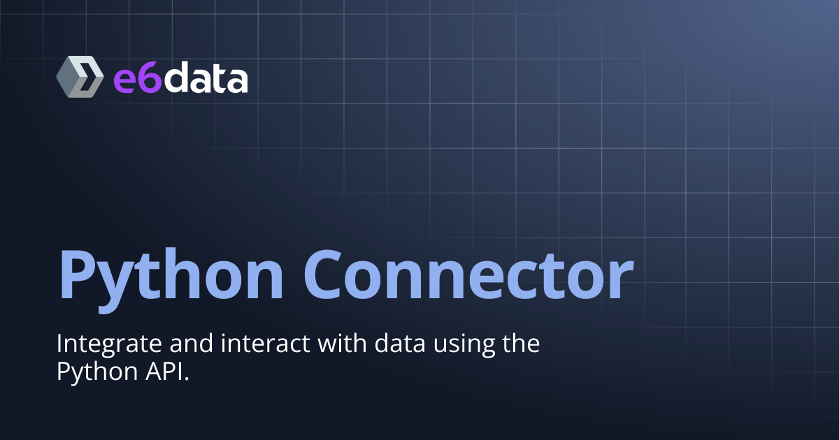 Python Connector | Product Documentation